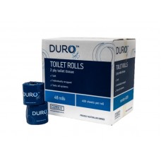Caprice DURO Toilet Roll Tissue - 2 Ply - 48 Rolls/Ctn - 400 Sheets Per Roll (400V) – 1 Ctn 